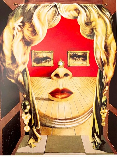 Salvador Dali Il volto di Mae West Gerahmtes Bild Barock Gesicht der Mae West - Bild 3 von 7