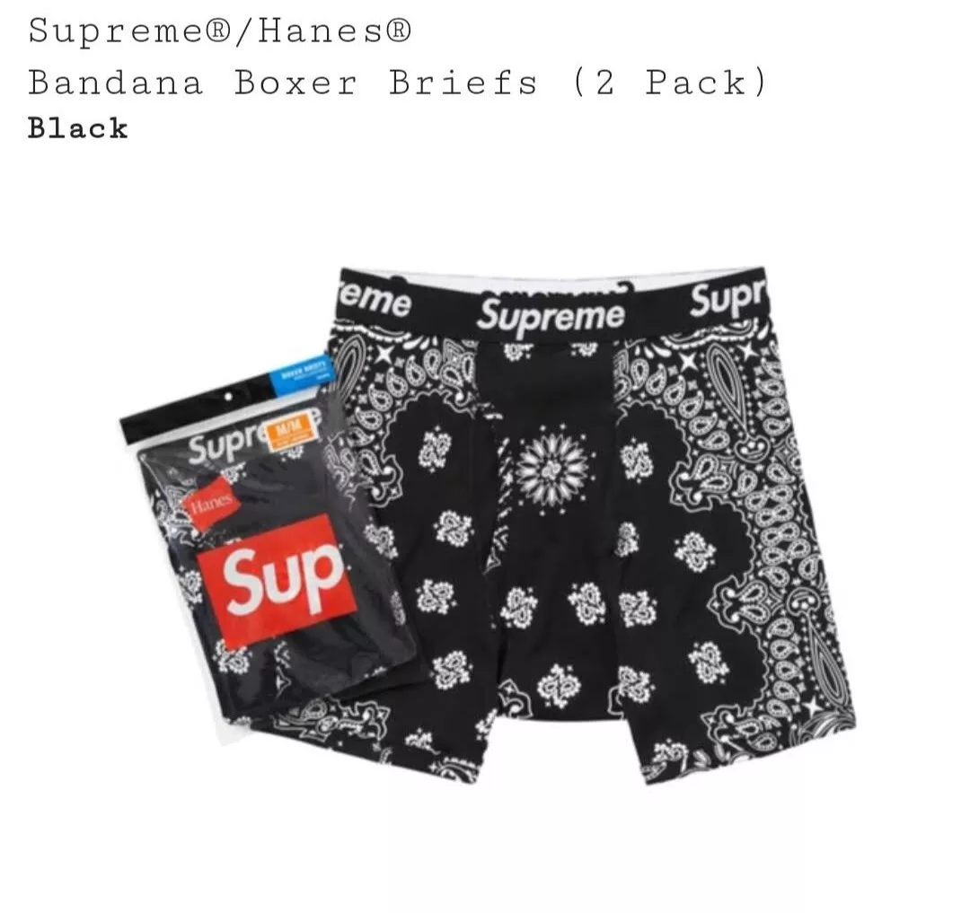 Supreme x Hanes bandana-print Boxers - Red