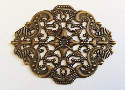 DELIZIOSO ORNAMENTO - FERRAMENTA - IN METALLO - OTTONE ANTICATO 43 MM (*80/1)