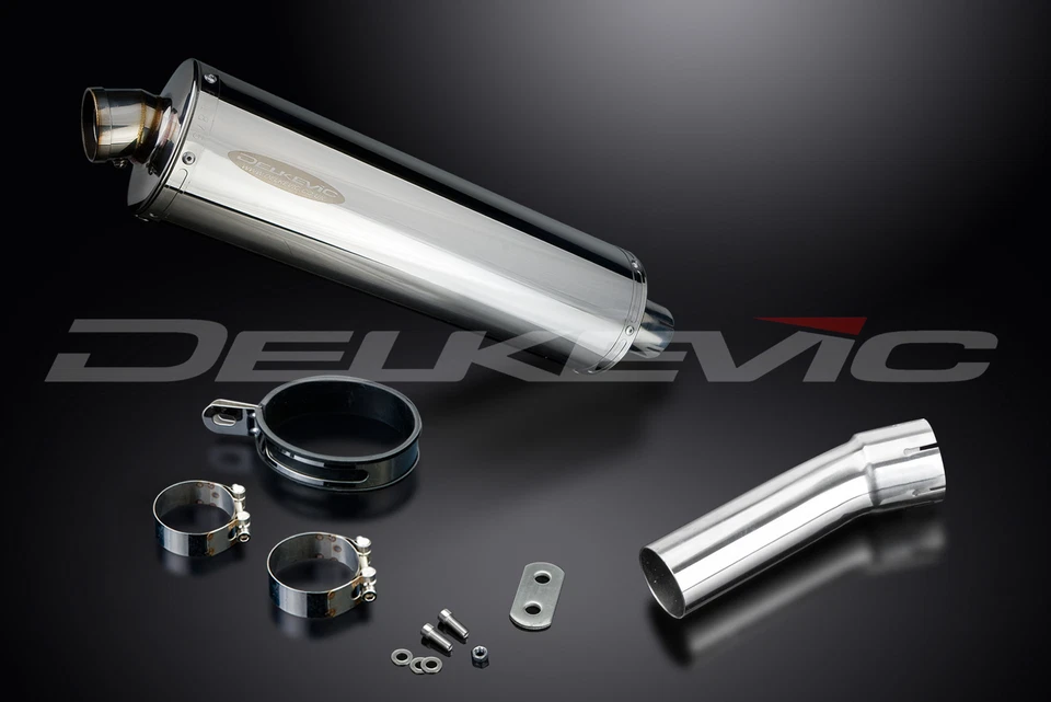 BMW F800GS F700GS F650GS 06-18 Kit de silenciador de escape ovalado de acero inoxidable de 18" Foto 3 de 4