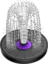Solar Powered Fountain Bird Bath Floating Water Flower Pump Garden,Pond,Pool Kit
