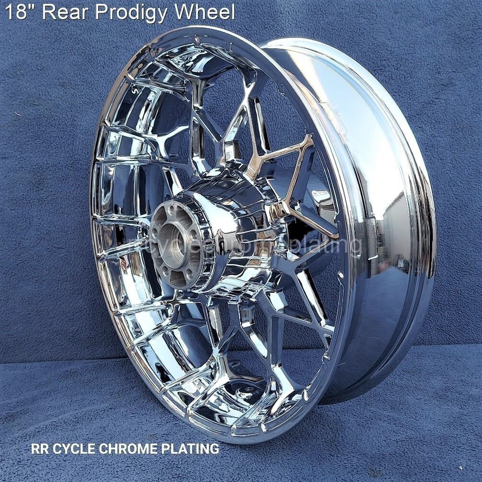 Harley Chrome Prodigy Wheels 19 F 18 R Road Glide Street Glide Exchange