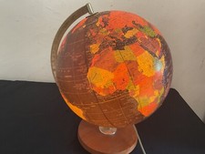Globe Terrestre Ancien Scan Globe Type Années 70 Made In Danemark taride