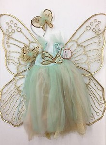 Pottery Barn Kids Butterfly Fairy Halloween Costume Mint 4 6 Years