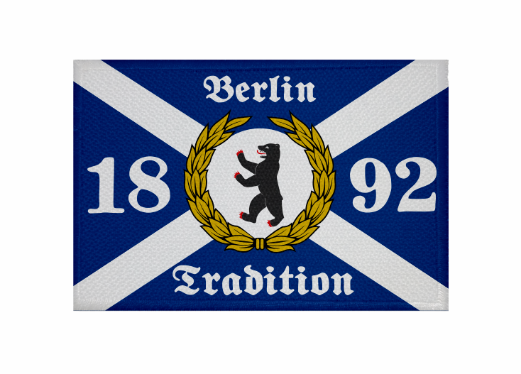 Aufnäher Berlin Tradition verpflichtet Aufbügler Patch 9 x 6 cm