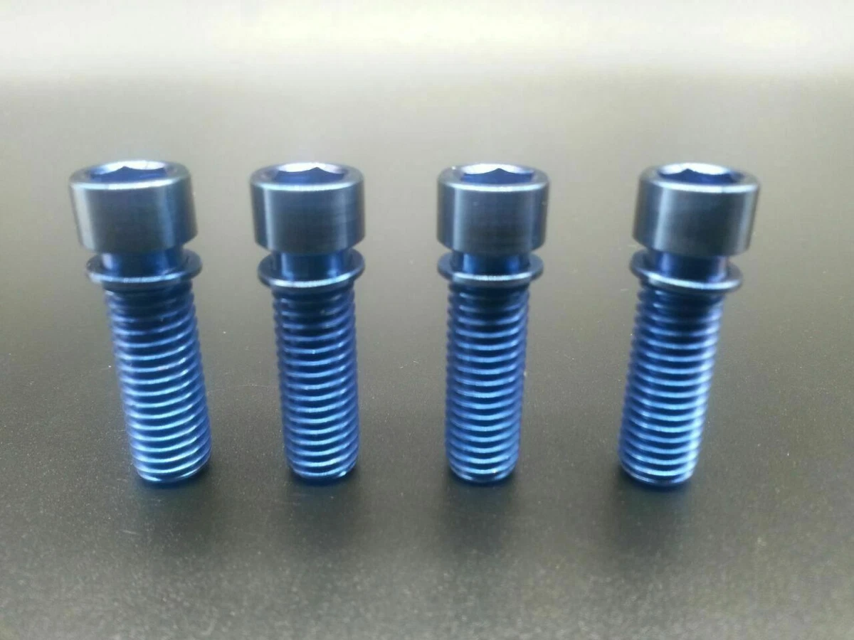 Vis De Potence Titane Pour BMX/VTT M7/M8x20/25mm, Grade 5 (6Al-4V), Avec Rondelle, Multicolore