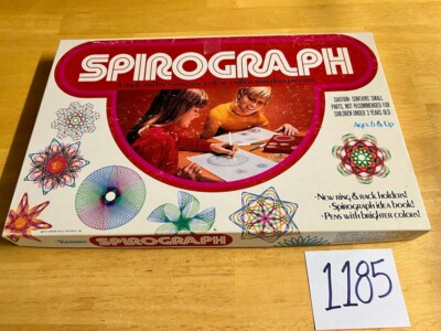 Vintage Spirograph Drawing Art Set  Red Tray Original 1972 Kenner #04211 No Book