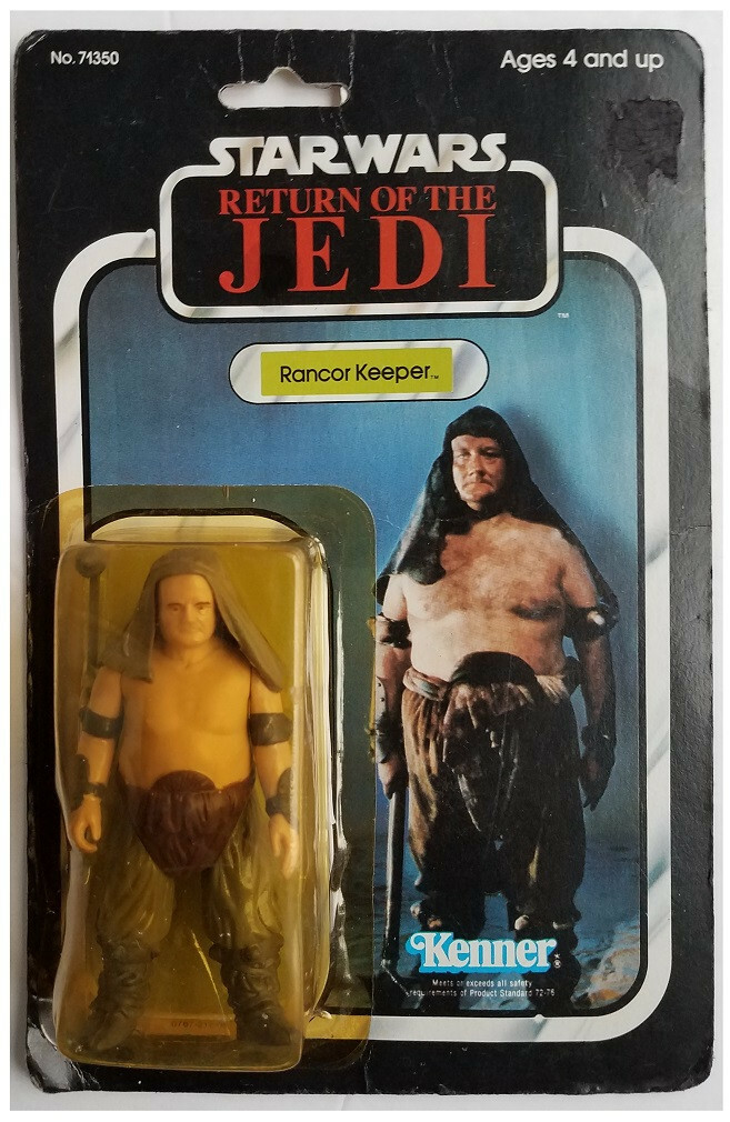 Star Wars ROTJ; Rancor Keeper Action Figure (Kenner; 1983 77 Back