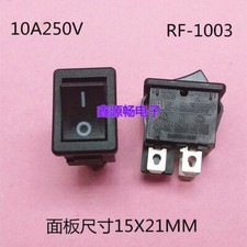 Qty:1 RONG FENG RF-1003 TV-5 Rocker Switch 4 Pins 2 Positions 10A 250VAC T85