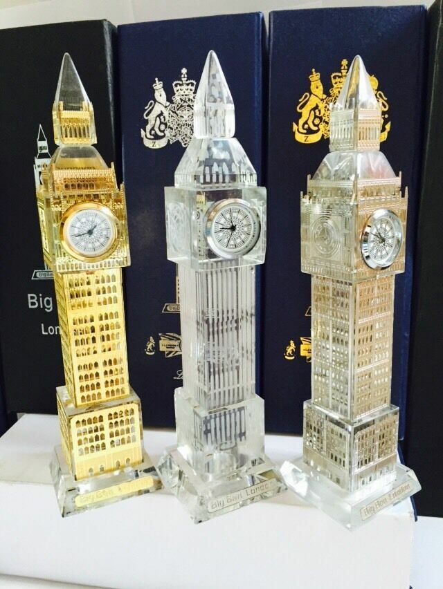 Historical London Tea Towel Souvenir - Big Ben, Telephone Box, Nelson Design, Blue UK Gift