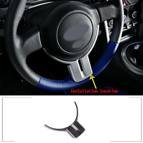 Steering Wheel Trim Cover Genuine Carbon Fibre For Toyota GT 86 Subaru BRZ 12-21 - Foto 6 di 11