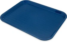 Shatter-Resistant Plastic Cafeteria Fast Food Tray, 14" x 18" - Blue