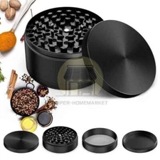 4 Layer 3 inches LARGE Portable Zinc Alloy Grinder Herb & Spice Tobacco Grinder