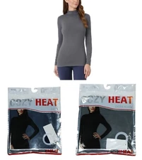 32 Degrees Cozy Heat Soft Touch Mock Neck Long Sleeve Women's T-Shirt NWT