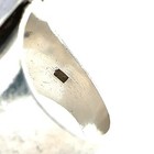 Sterling Silver Oval Black Onyx Freeform Ring Size 6 Artisan Estate 925 — photo 5