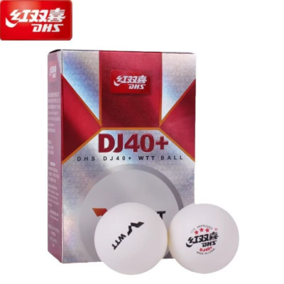 6-Pack DHS DJ40+ WTT Official Table Tennis Balls - 40 mm+ Competition Quality