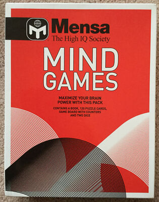 MENSA - MIND GAMES - PUZZLE GAME SET - BRAND NEW SEALED