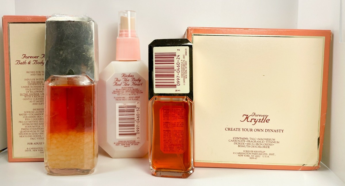 FOREVER KRYSTLE Eau De Toilette Cologne, Pearl Silk, Mist, Powder