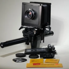 Sinar F1 4x5  Camera  Rodenstock Sironar 210 Lens  Polaroid 545 Land film holder