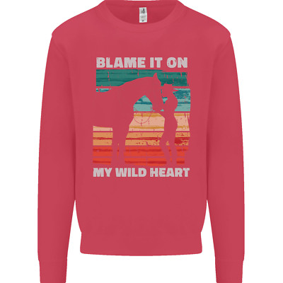 Reiten My Wild Heart Reitsport Kinder Sweatshirt Pullover