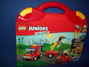 lego juniors fire patrol suitcase 10740