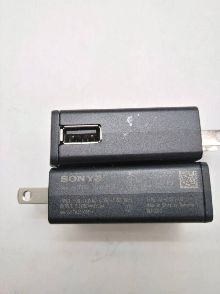 Lote de 2 OEM Genuinos Sony Ericsson EP800 Cargador de Pared Adaptador USB Hogar Viaje Foto 2 de 2