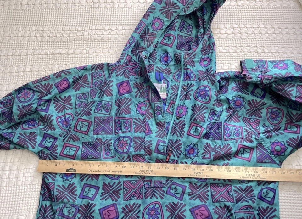 Eastern Mountain Sports Jacket XL Multicolor Geometric Pattern Popover Vintage - Image 2 of 4