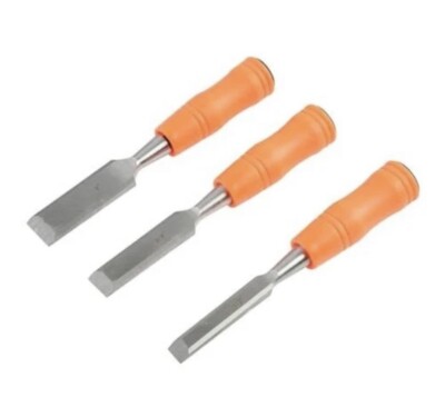 Buck Brothers 120203K 3-Piece Wood Chisel Set With Acetate Handles | 1/2 Inch, 