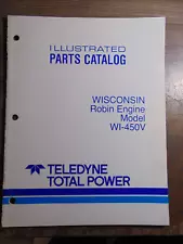 Wisconsin Robin Engine WI-450V Parts Catalog TTP 30086