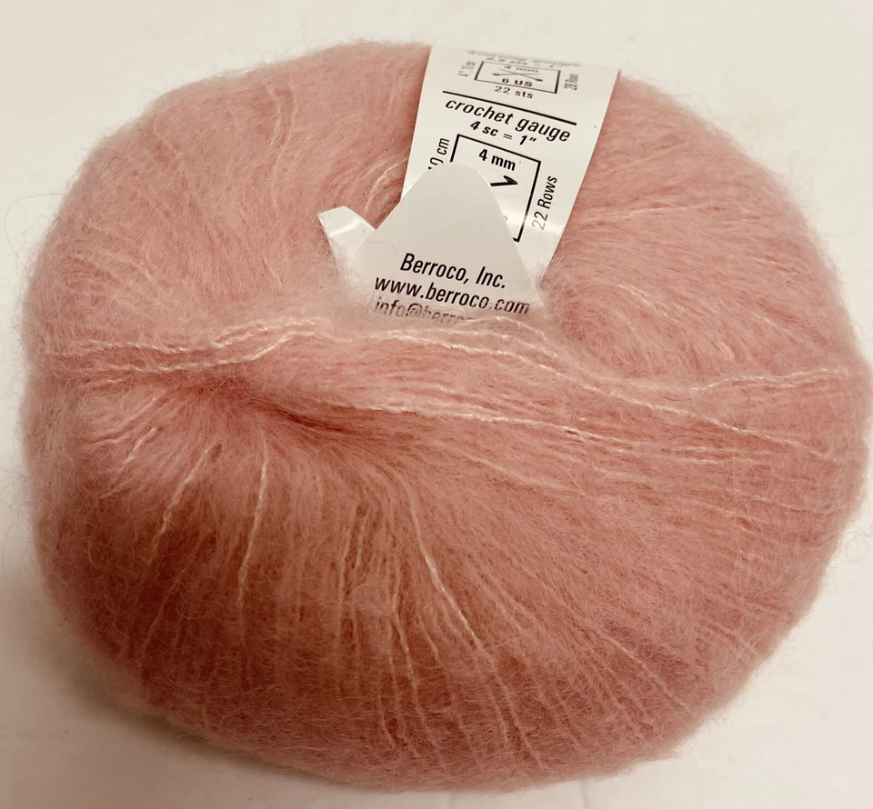 Berroco Andean Mist Baby Suri Alpaca/Mulberry Silk Yarn Unit Of 1   Pink New - Image 2 of 4