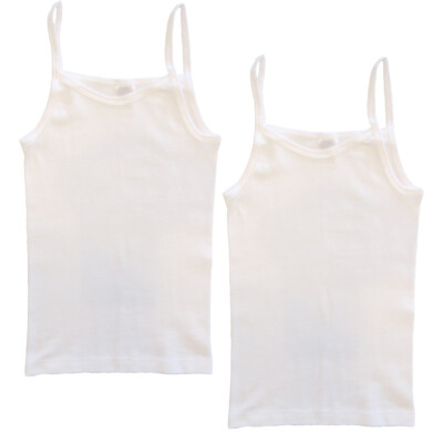 HERMKO 62460 2er Pack Mädchen Trägerhemd Funktionswäsche aus 100% Polyester