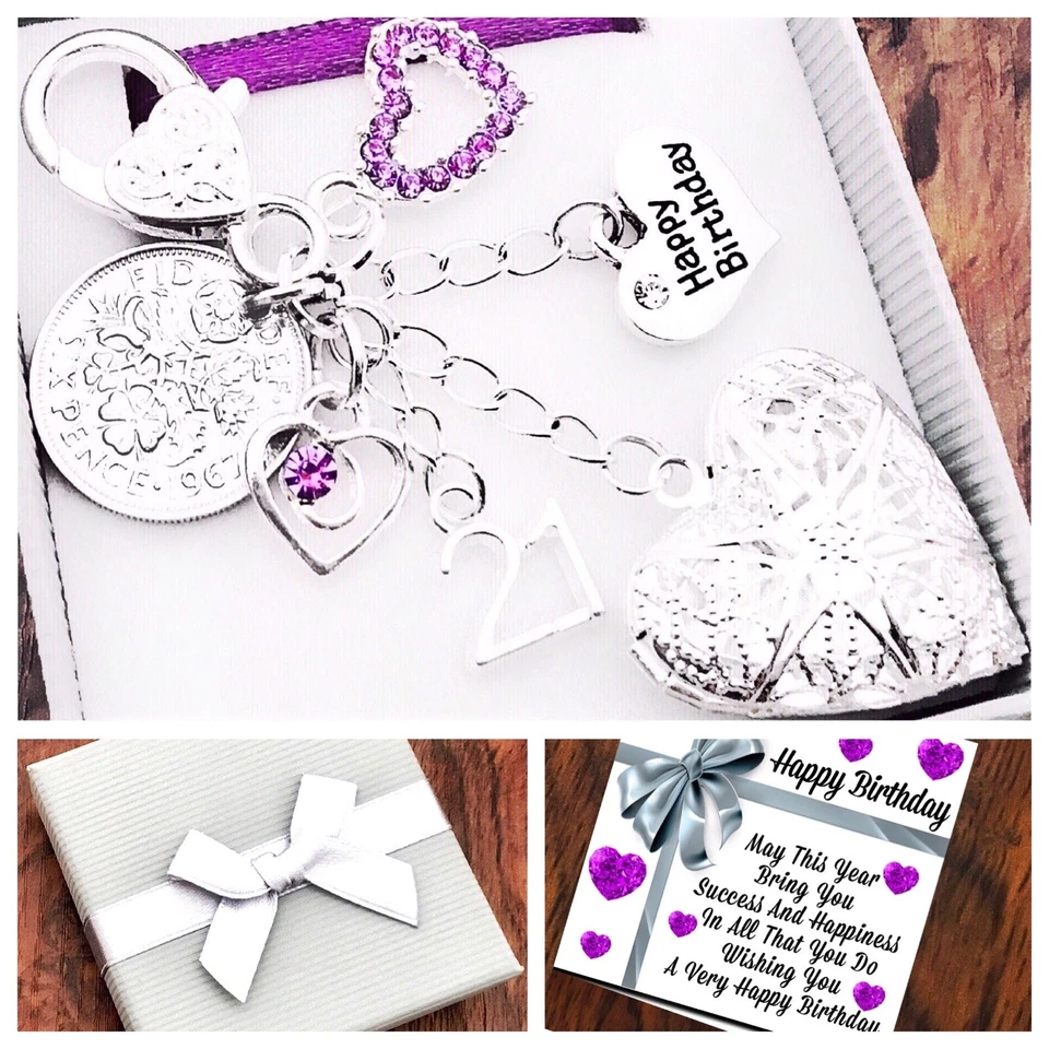 2017THELITTLETHINGS 10th 11th 12th Birthday Gift, Lucky Sixpence, Locket 13th 15th 16th Box & Card