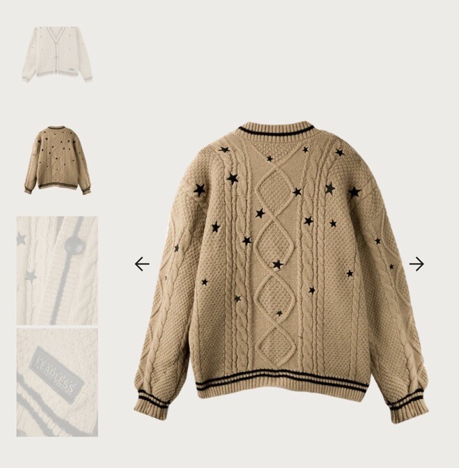 TAYLOR SWIFT クリーム色 セーター TAYLOR SWIFT クリーム色 セーター