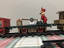 VINTAGE 1995 Toy State Christmas Express Northpole Train Car Pump Trolley