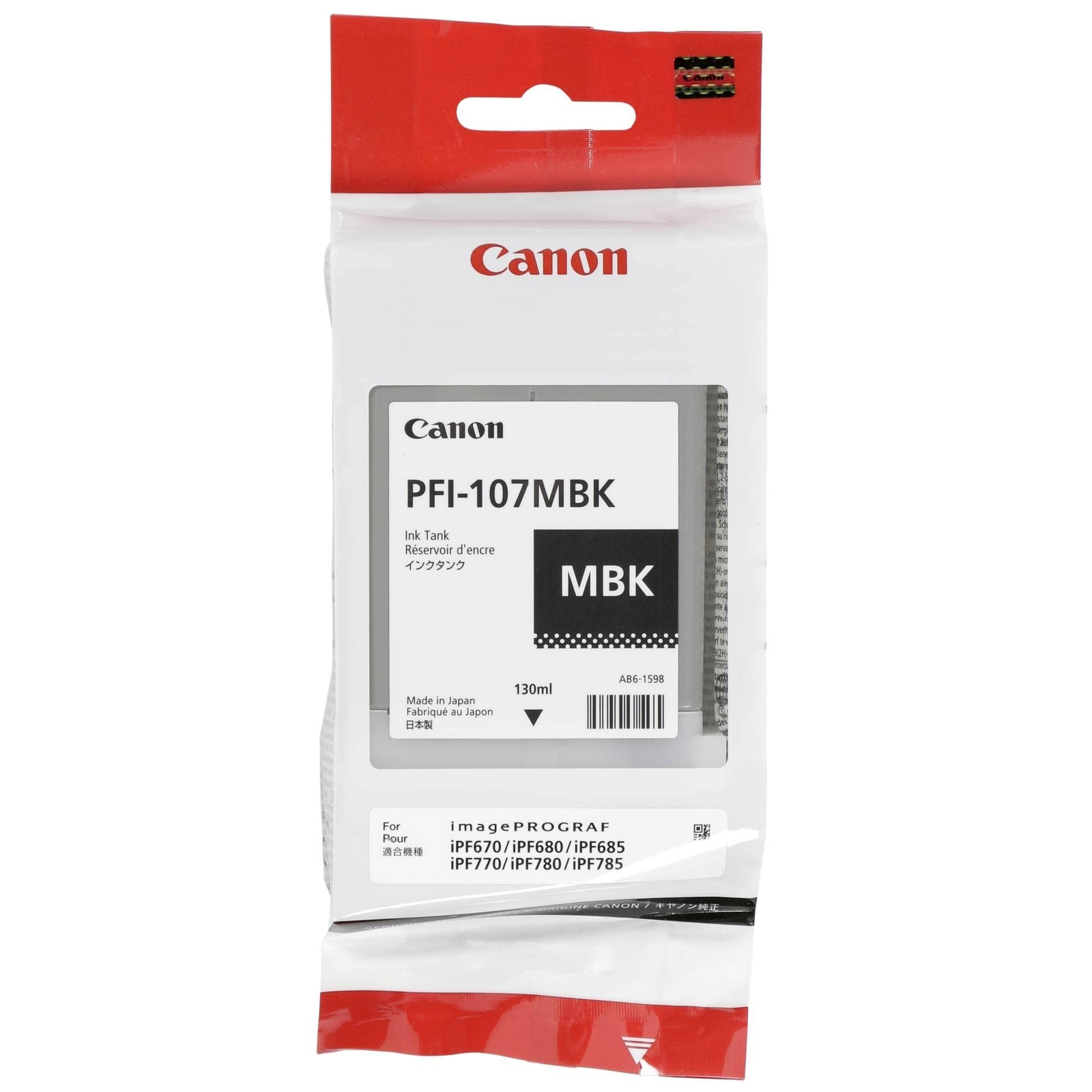 Canon Tinte PFI-107MBK mattsch ACC NUOVO