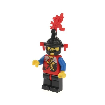 1x Lego Minifigur Castle Dragon Knights Ritter 2 Drache Helm Hüfte rot cas017a - Bild 1 von 3