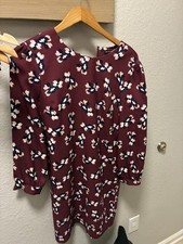 Banana Republic Women's Long Sleeve Floral Dress - Size 8