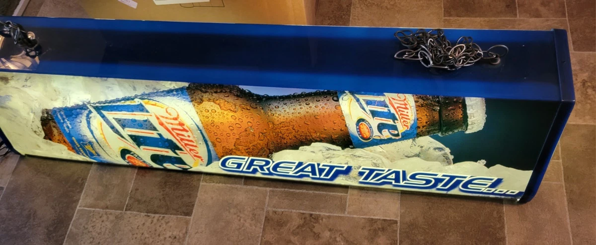 Pool Table Bar Light In Collectible Miller Signs & Tins for sale