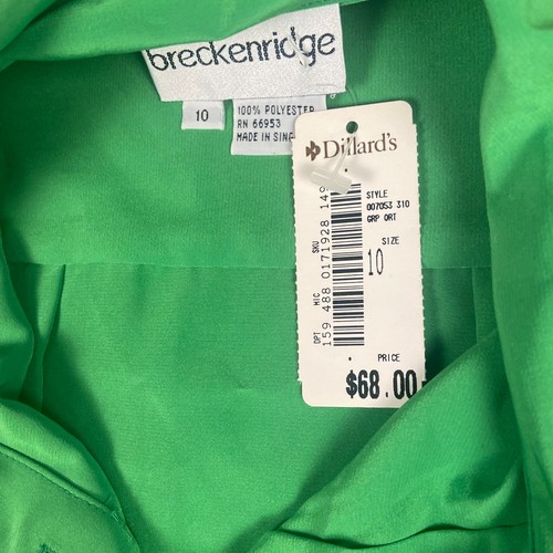 Blusa Breckenridge Dillard’s Verde Botón Frontal Mujer Talla 10 De Colección Nueva Con Etiquetas - Imagen 8 de 11