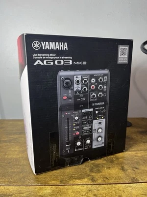 Yamaha AG03MK2 Black Live Streaming Mixing Console & USB Interface -Open Box - Image 1 of 4