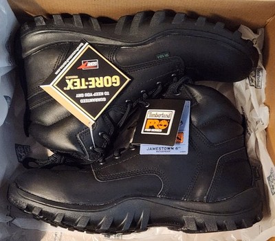 Timberland Pro Series Jamestown 6'' Waterproof  Postal Boots Black Soft Toe New