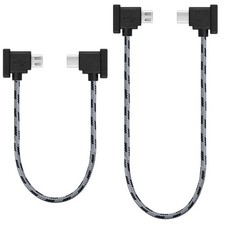 1FT 0.5FT 2 pack Micro to USB C Remote 11.8 inches and 5.9 inches, White