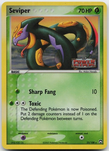 Seviper PK-23/108 Pokemon EX Power Keepers - MP