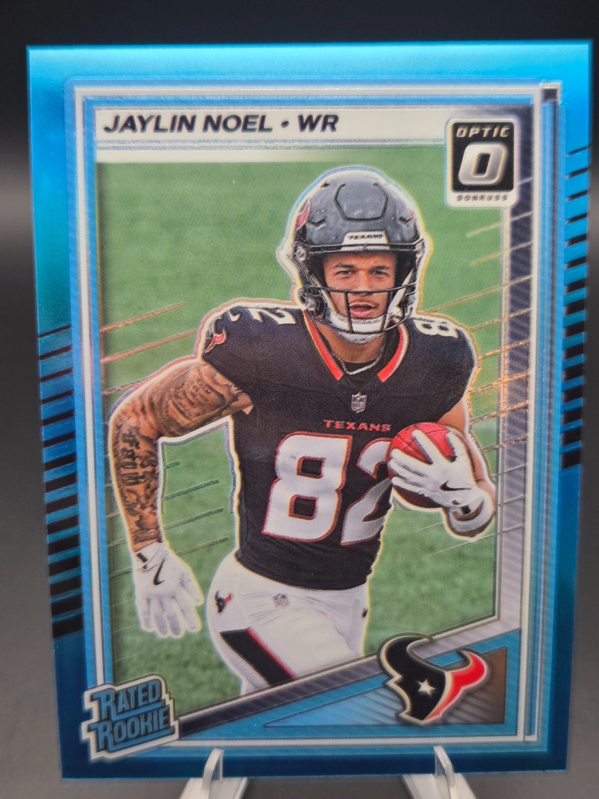 Jaylin Noel #241 Neon Blue Prizm Rated Rookie /399 2025 Panini Donruss Optic