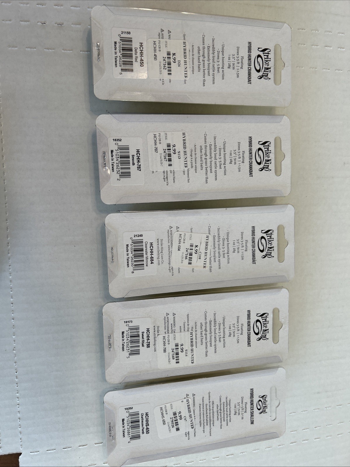 Lot Of 5 Strike King Hybrid Hunter Crankbait - Image 6