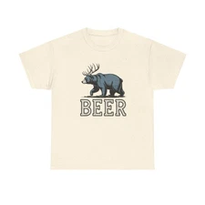 Perfect Bear Deer Beer Funny T-Shirt Hunting Rifle