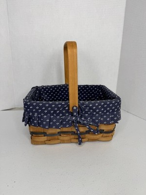 Vintage Unbranded basket, Protector, Blue/Navy Liner
