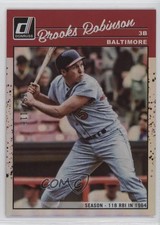 2023 Panini Donruss Retro 1990 Season Stat Line 82/118 Brooks Robinson HOF qf6