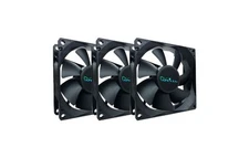 Apevia AF38S-BK 80mm 4pin Molex + 3pin Motherboard Silent Black Case Fan (3-pk)