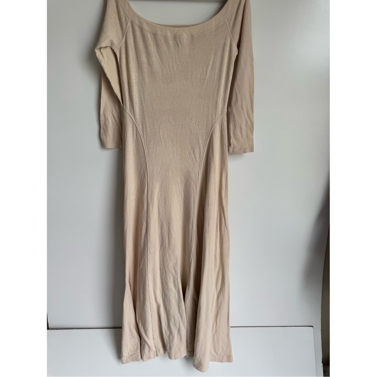 neutral beach dress FARES Shirred Waist Maxi Dress  Summer Blooms